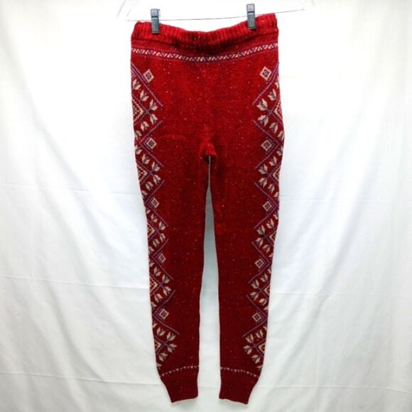 American Eagle Ahh- Mazingle Soft Knit Jogger/Lounger Pants Juniors S/P/CH. Red. - Picture 3 of 10